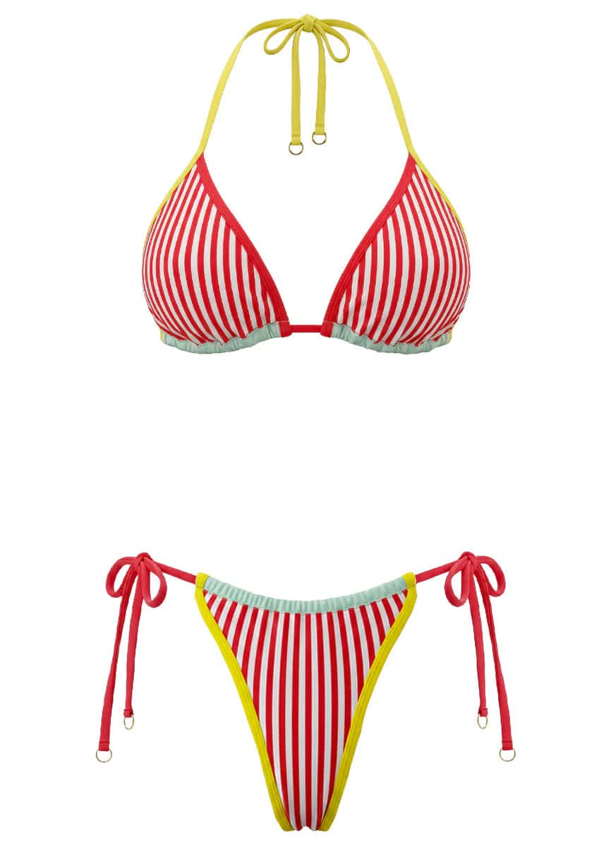 Maaji Tricolor Heat Katie Sliding Triangle Bikini Top - miniatura 6