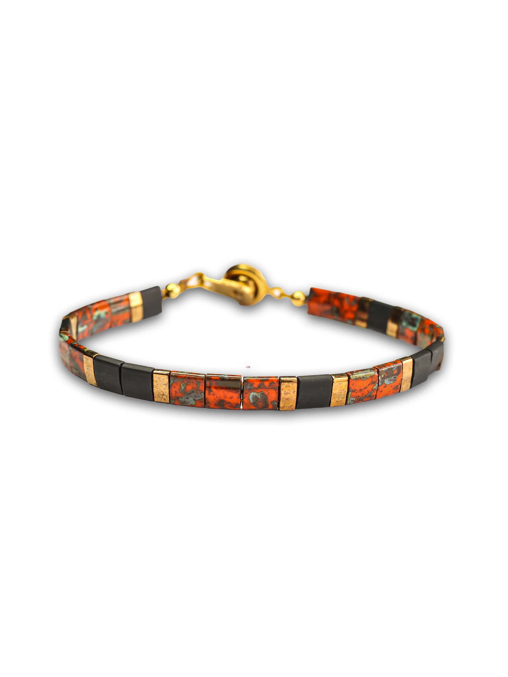 Brazalete Miyuki Tila Volcán 5mm