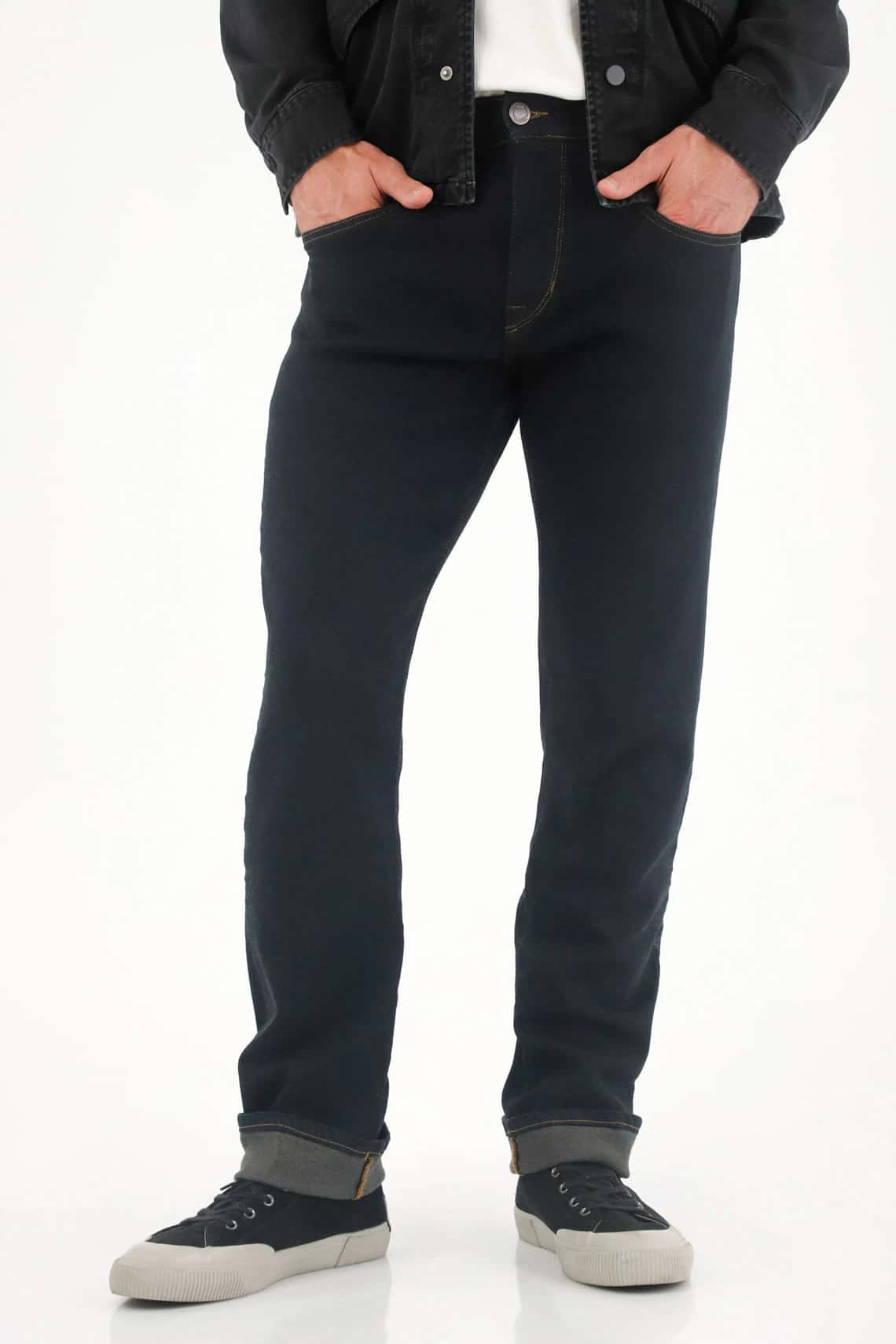 Jean Recto azul para hombre