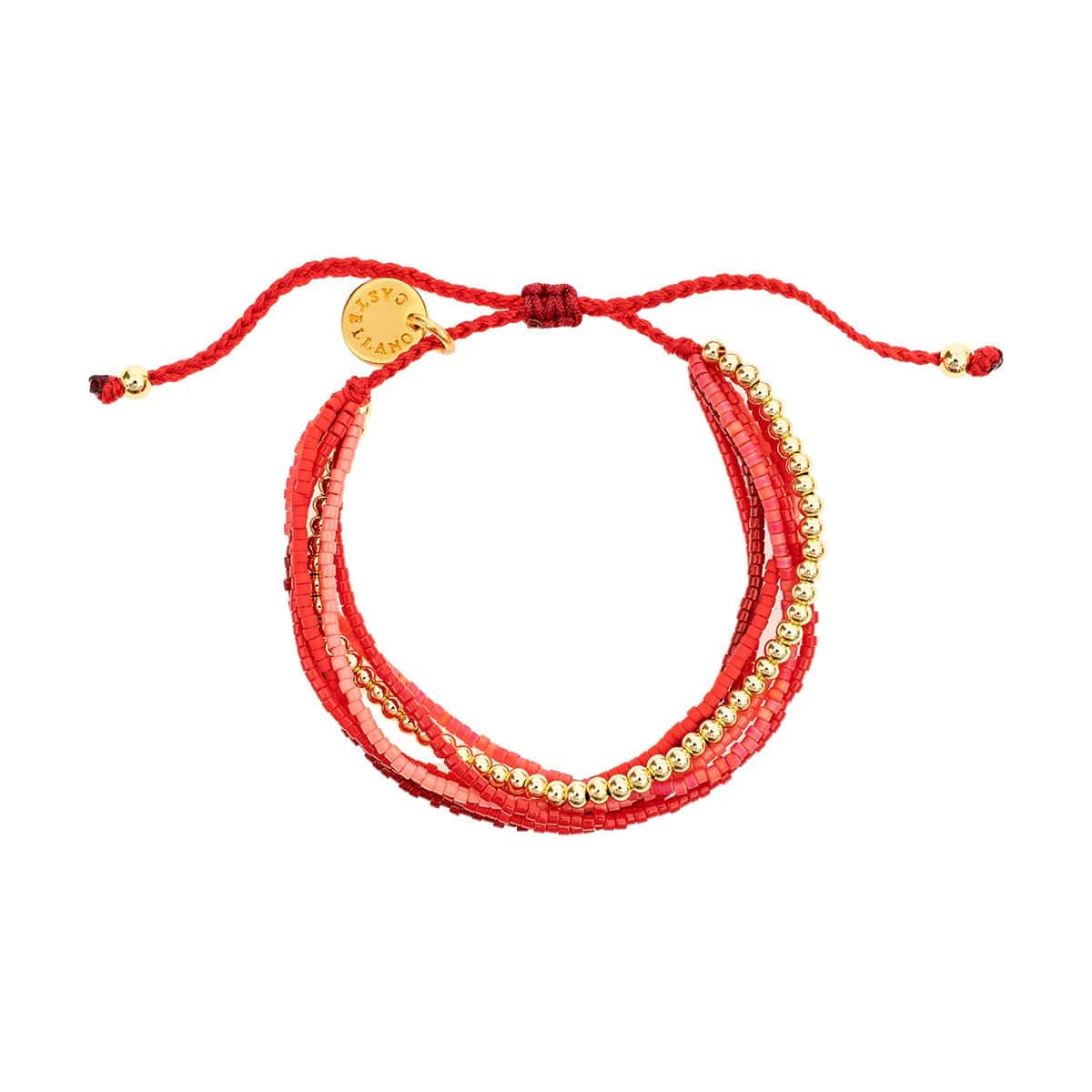 Miyuki Stack Bracelet | Scarlet