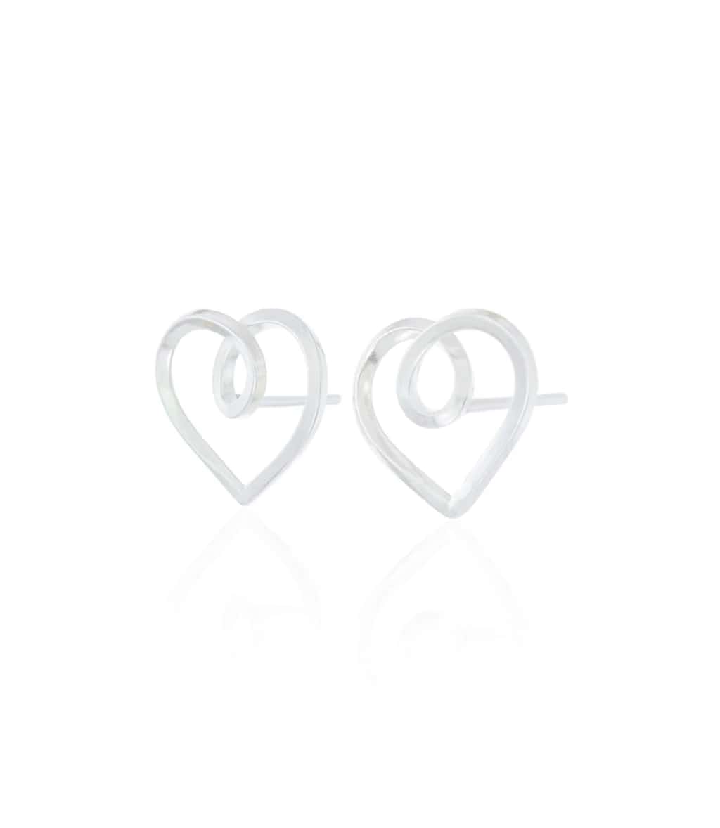 Aretes Corazón Infinito Plata 925
