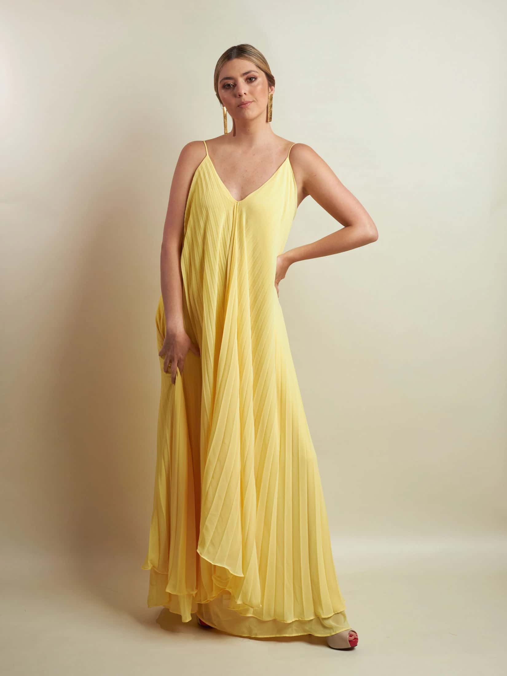 Vestido Suarez Amarillo - miniatura 5