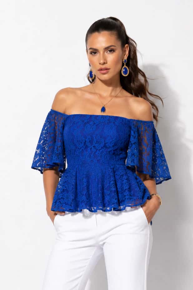 Blusa Thalia Azul Rey - miniatura 1