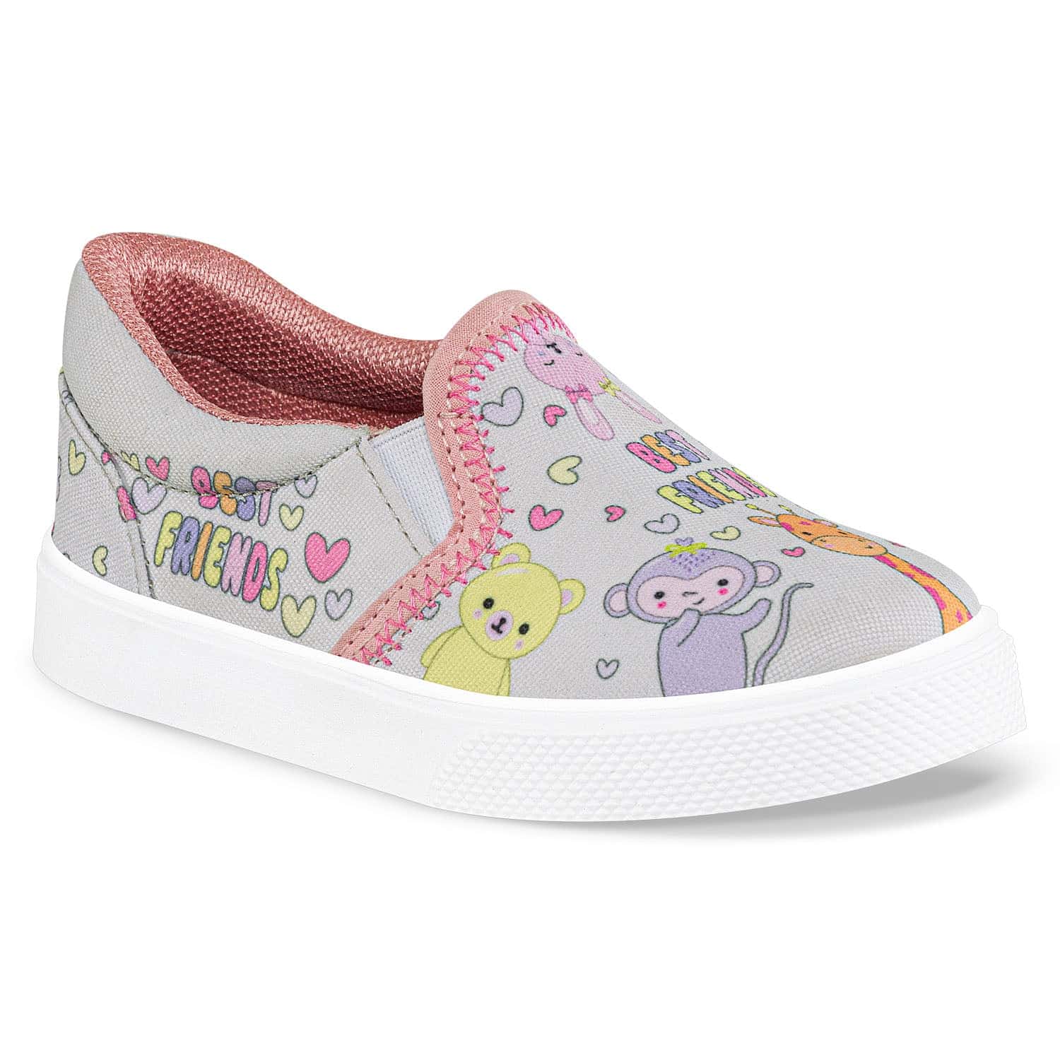 Tenis Casuales Uncles Gris Los Gomosos para Niña