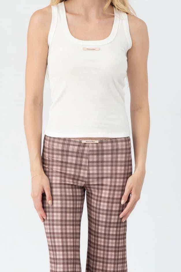 Set pantalon Los Angeles Mocha Plaid