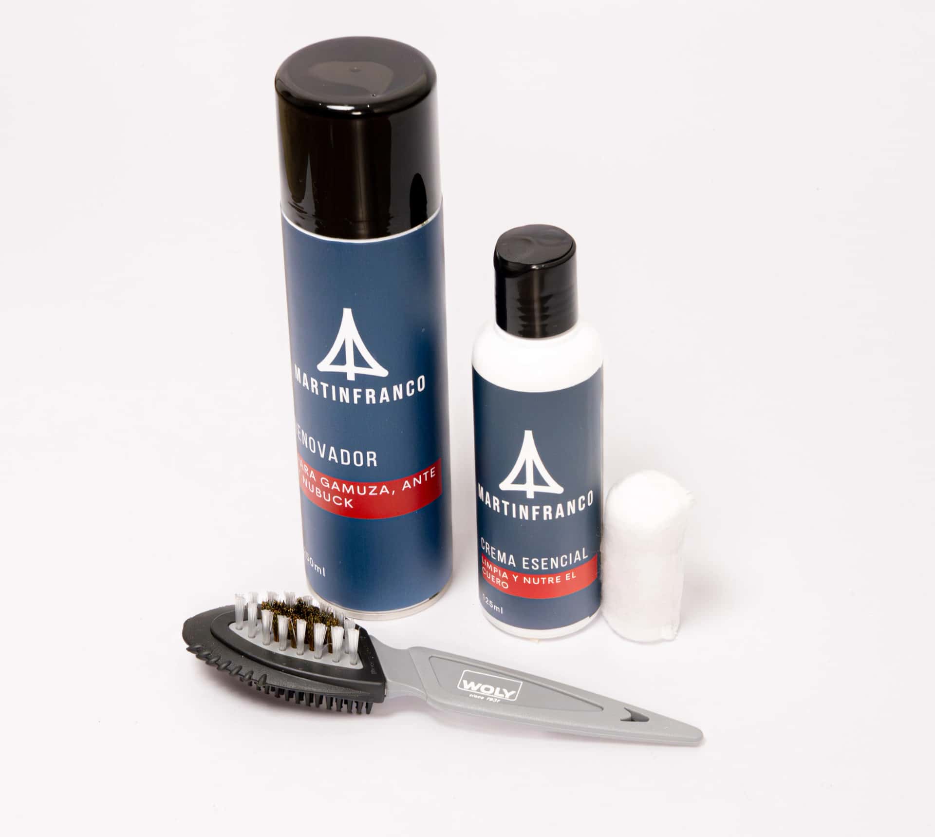 COMBO 4 : Shoe Cream Marrón Oscura y Negra - Renovador - Crema Esencial - Grasa Fina - Cepillo crin - miniatura 2