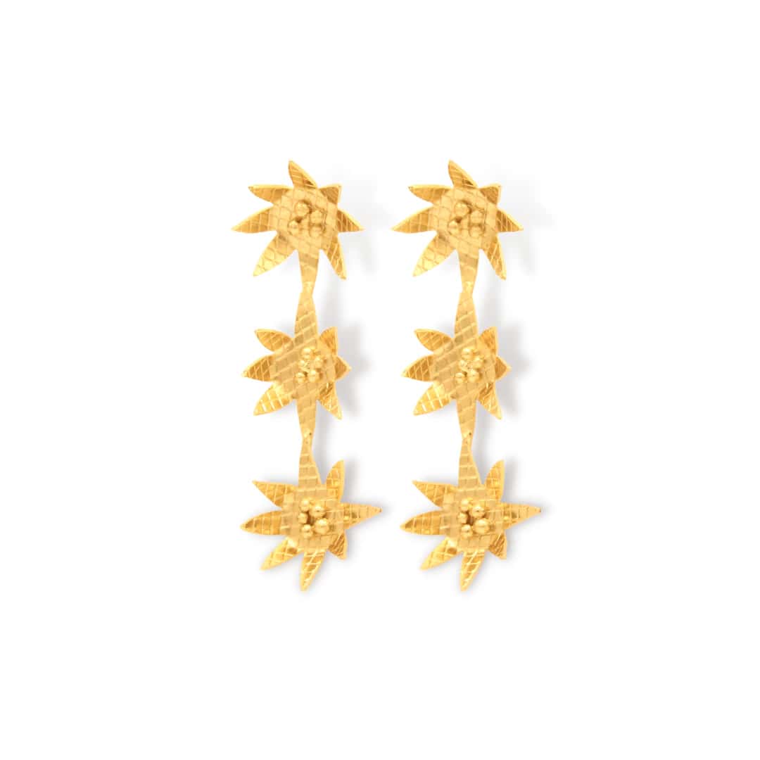 Aretes largos flor arabis