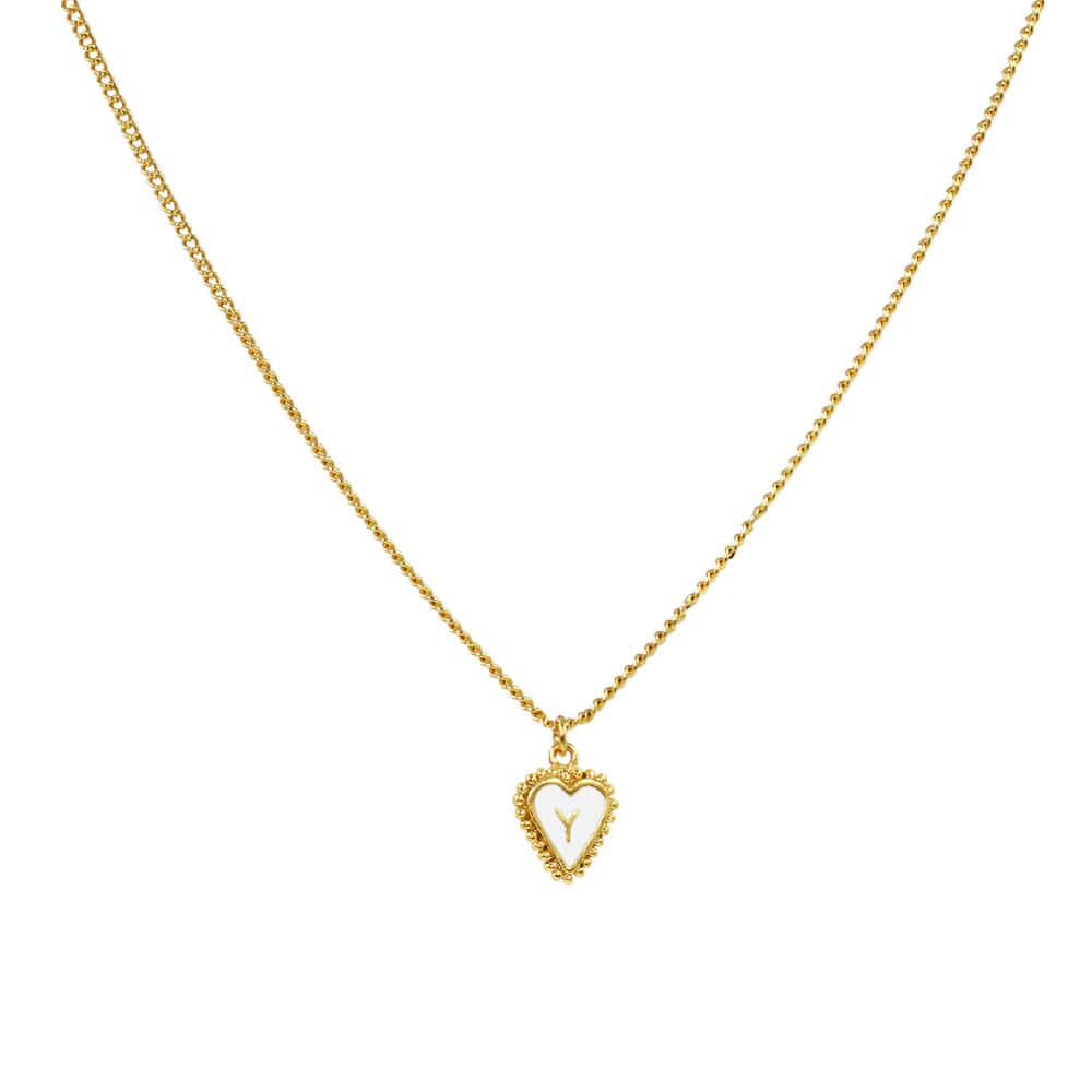 Cadena 1 Letra Heart Blanco - miniatura 26
