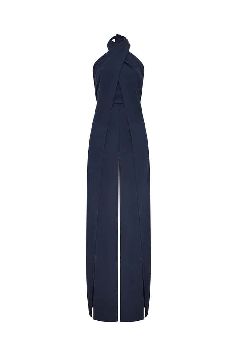 Enterizo celeste azul navy