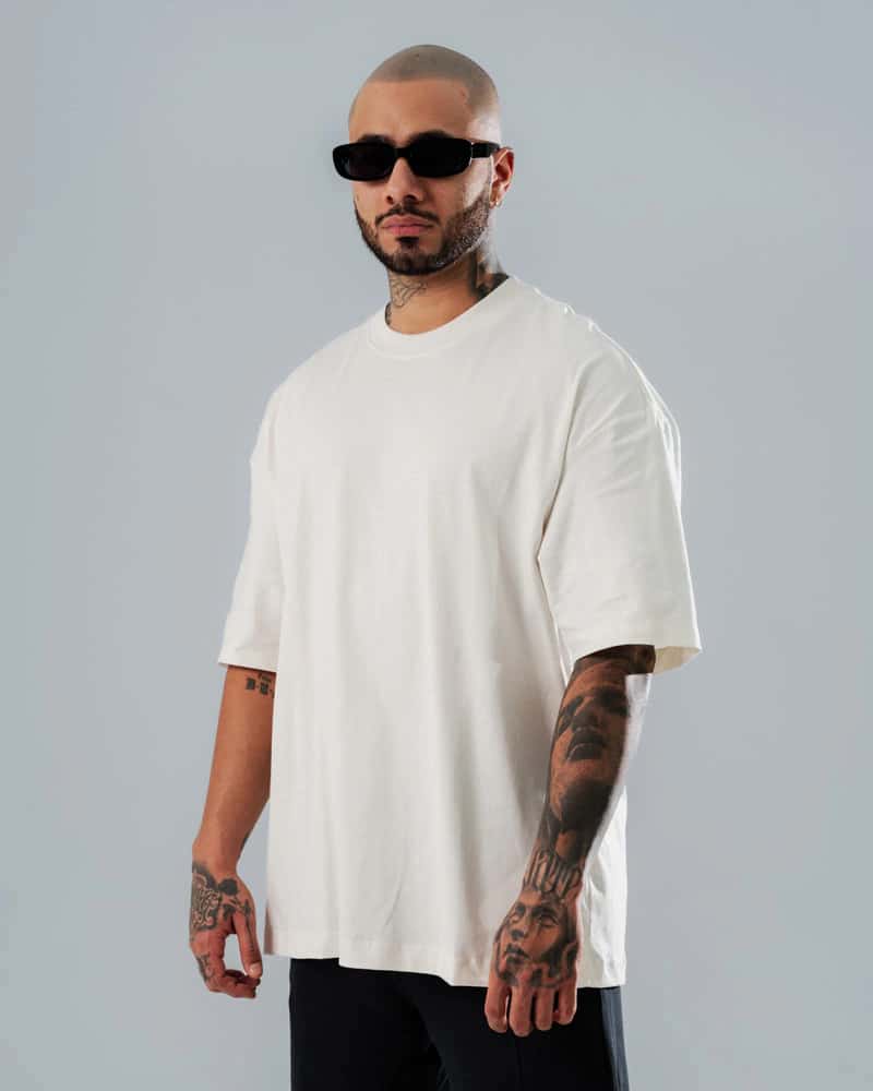 Camiseta Básica Oversize Ivory - miniatura 1