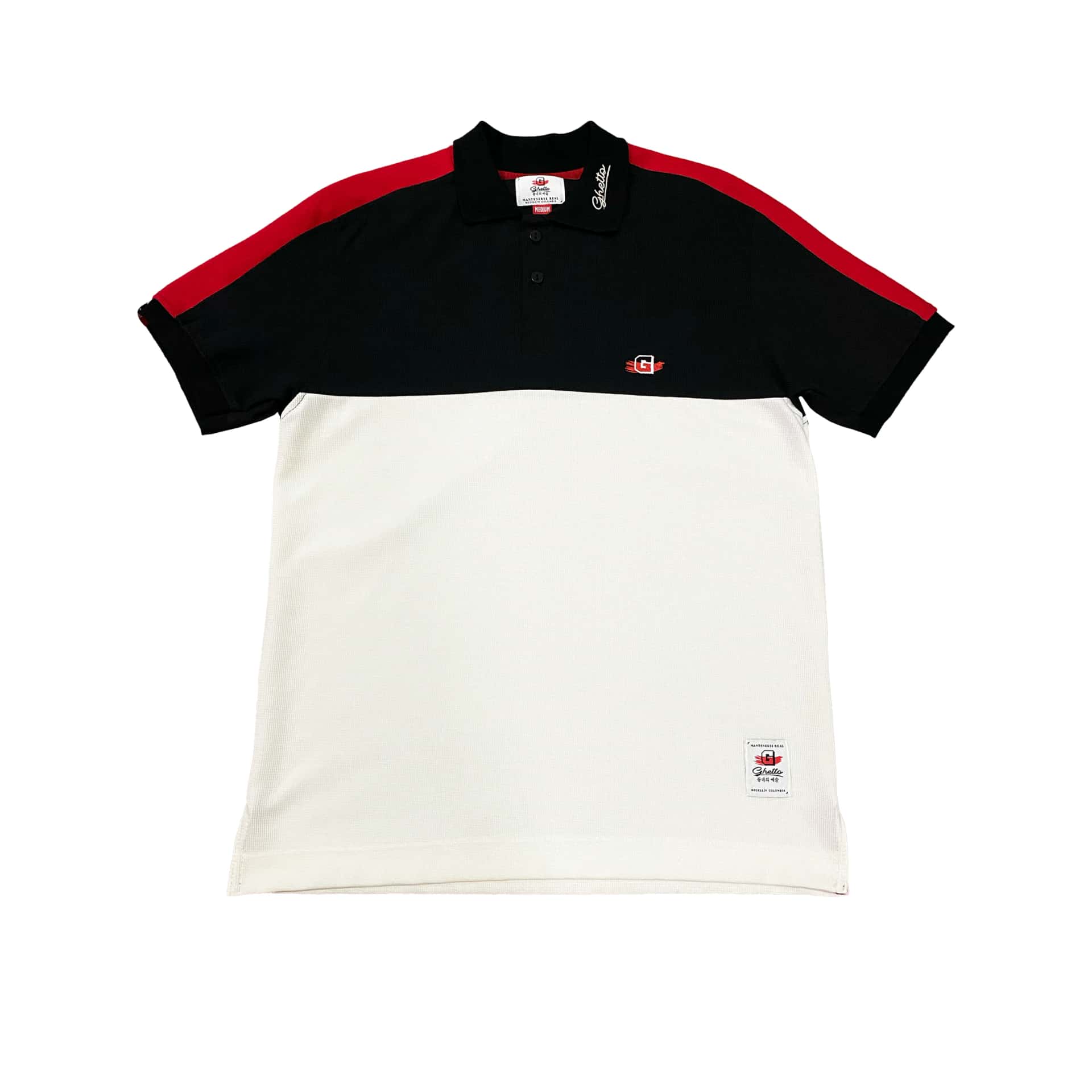 Camiseta Polo Bloques Negra