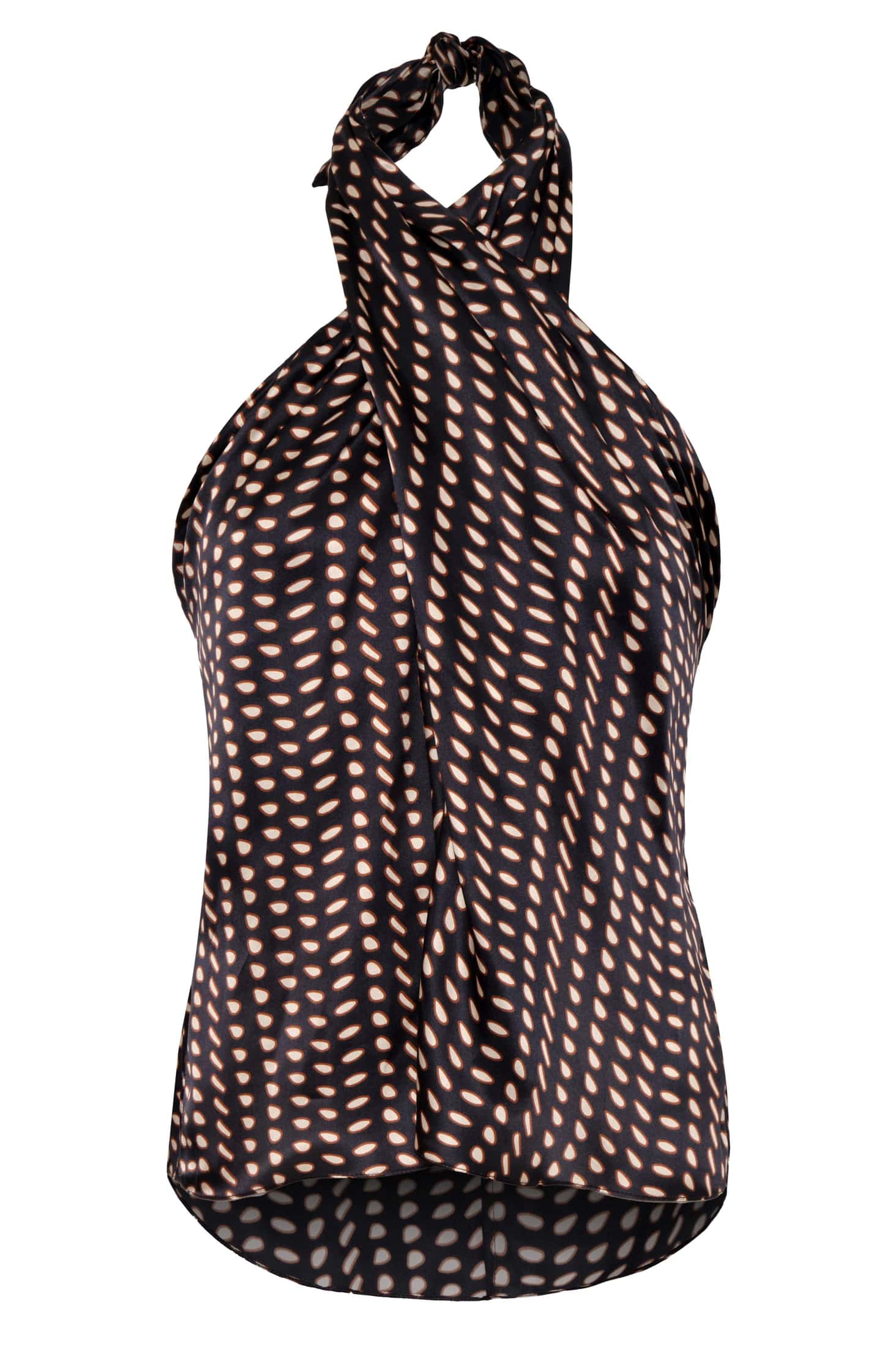 Cayetana Silk Blouse / Black Seeds