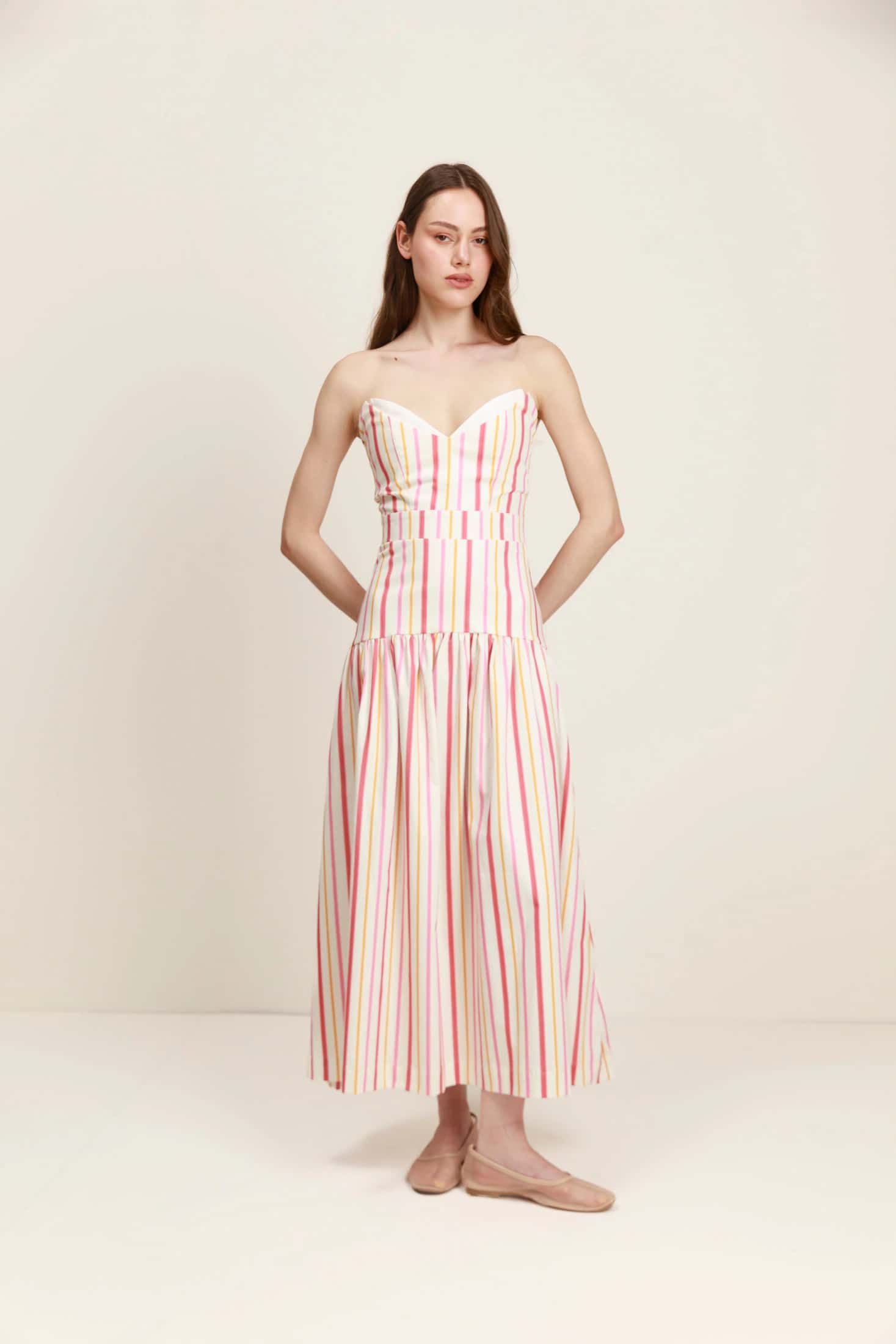 Tangerine Midi Dress