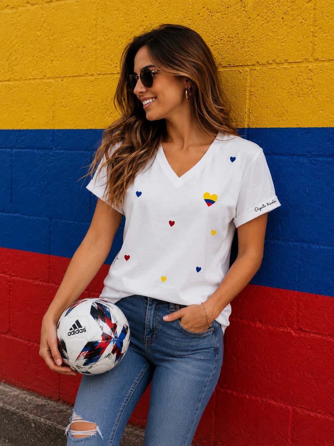 CAMISETA FIESTA TRICOLOR
