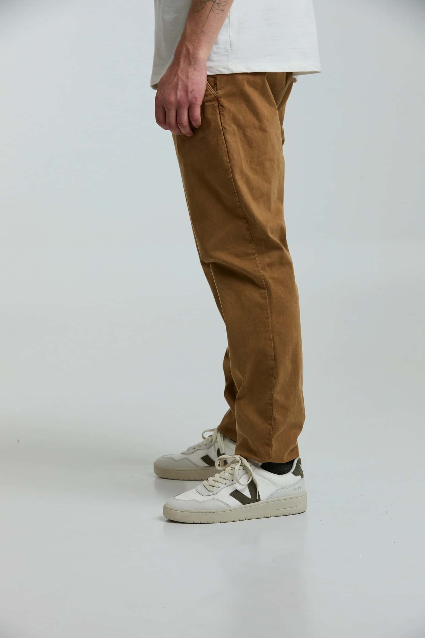 Pantalón de drill caramelo