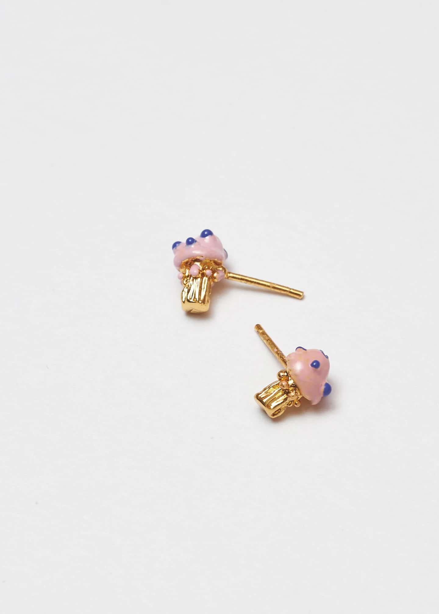 aretes seticas rosa