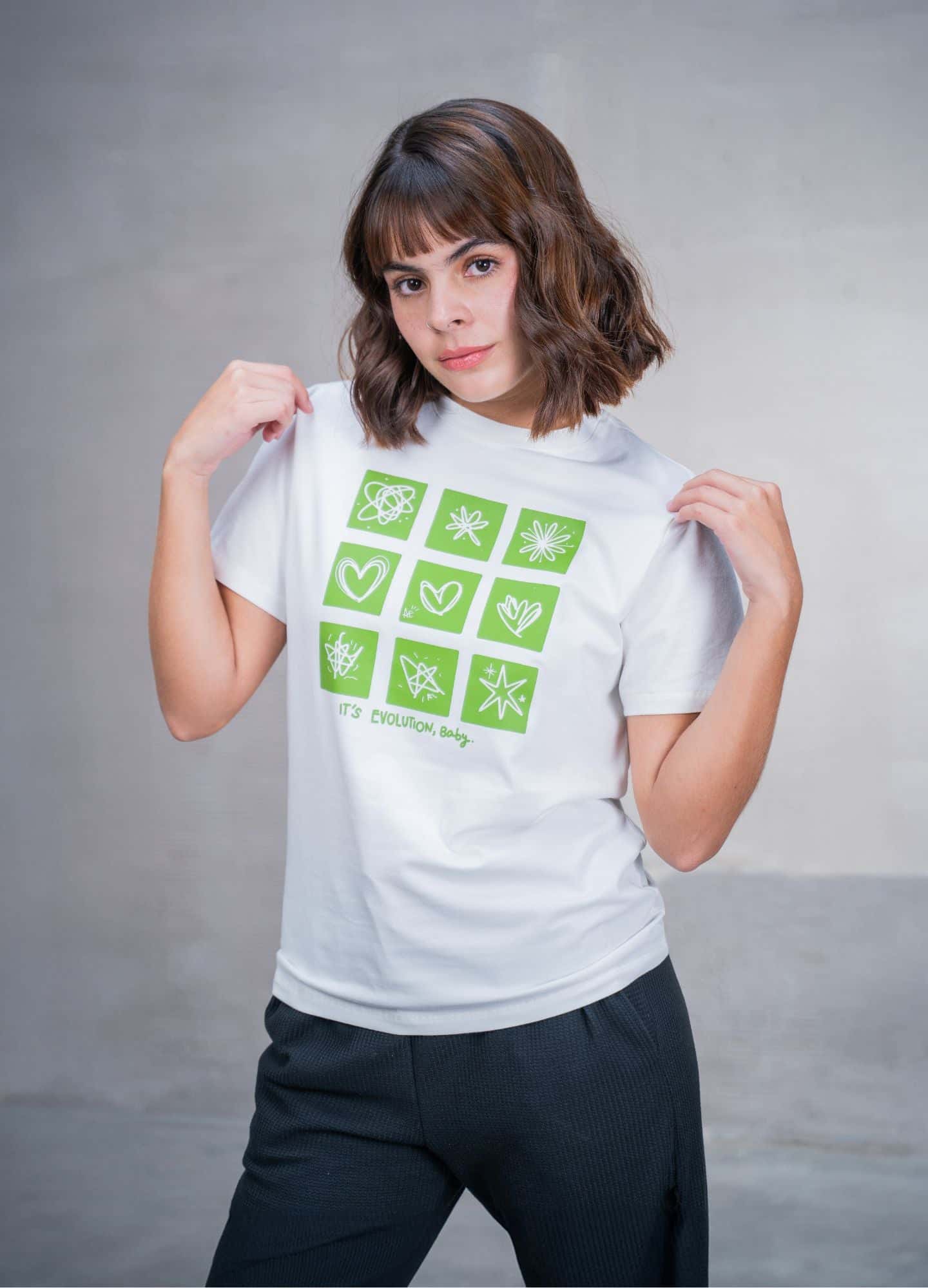 Camiseta Evolution – Marfil