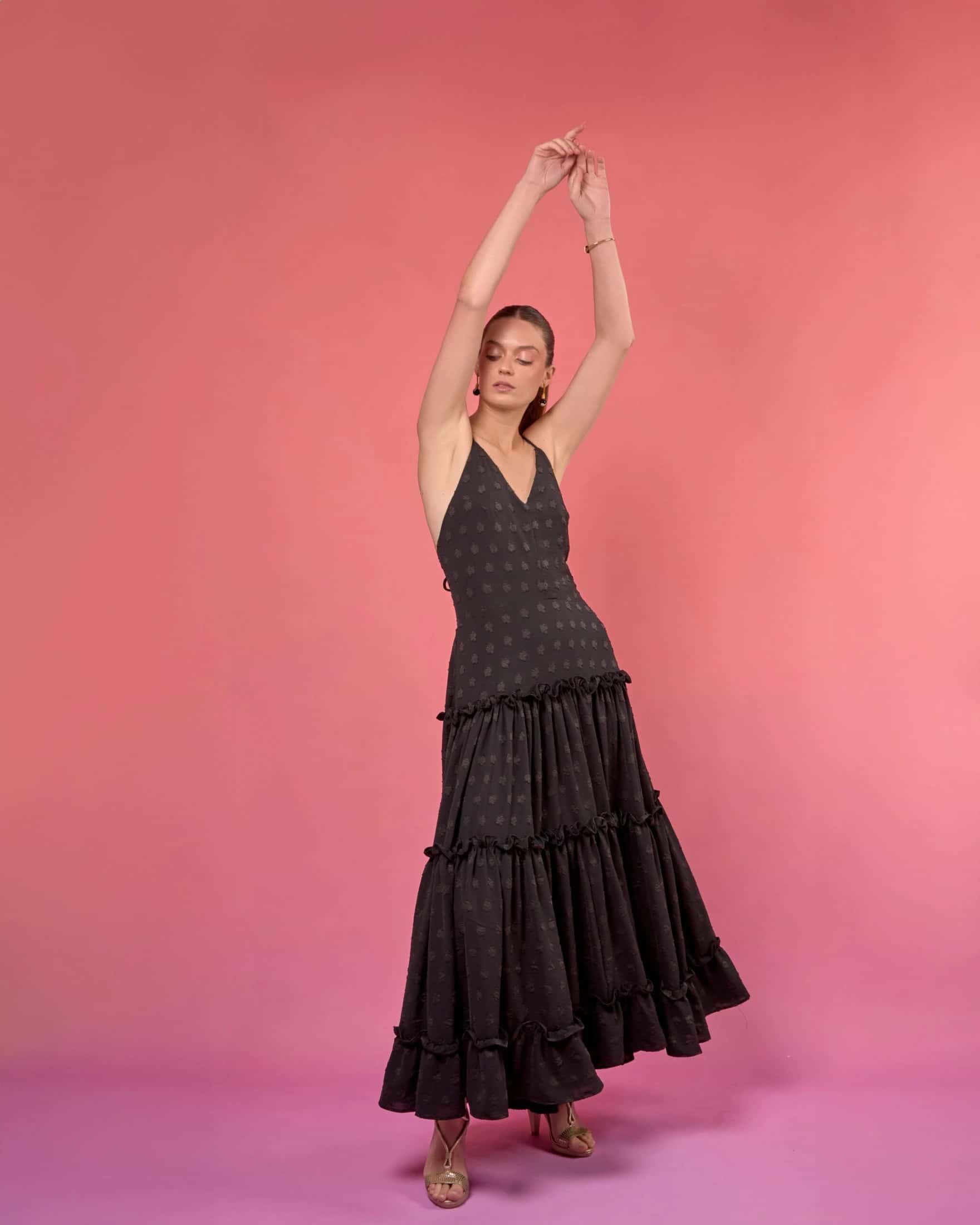 Vestido Alejandrita Negro - miniatura 4