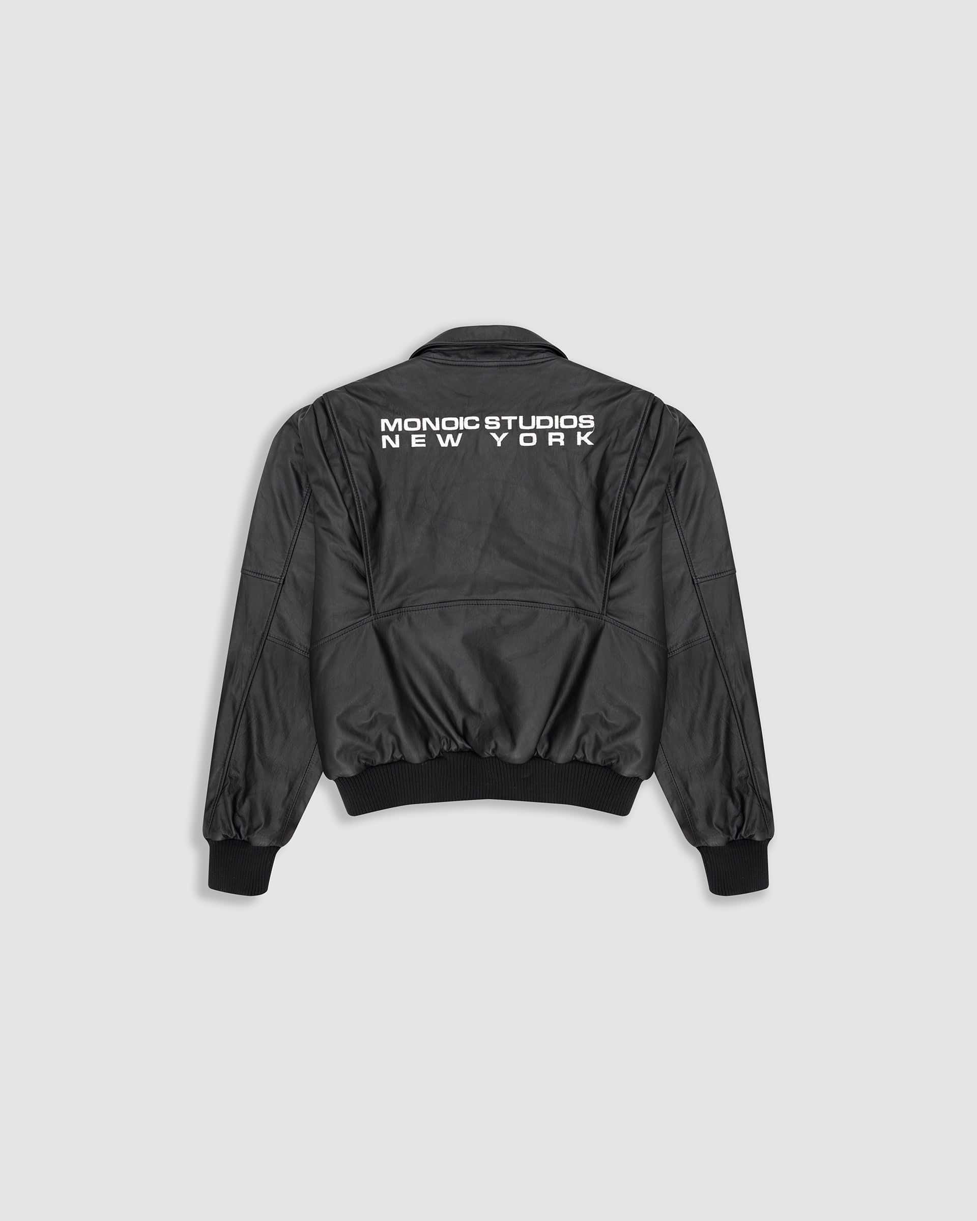Edición Limitada | Chaqueta de Cuero Aviador - Negro