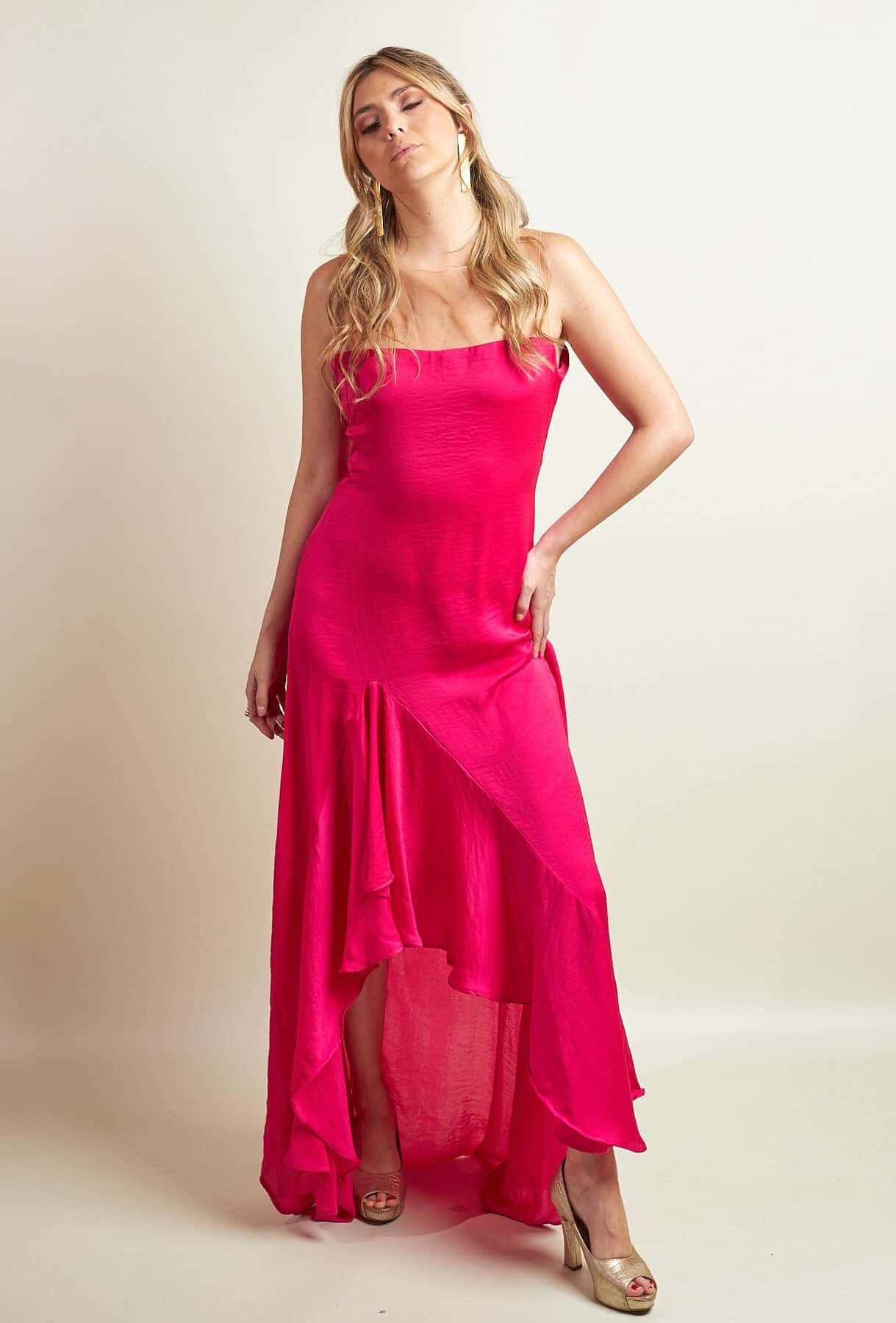 Vestido Inoa Fucsia - miniatura 2