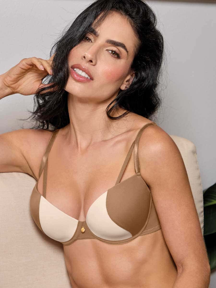 Brasier Para Mujer Media Copa Color Mocca