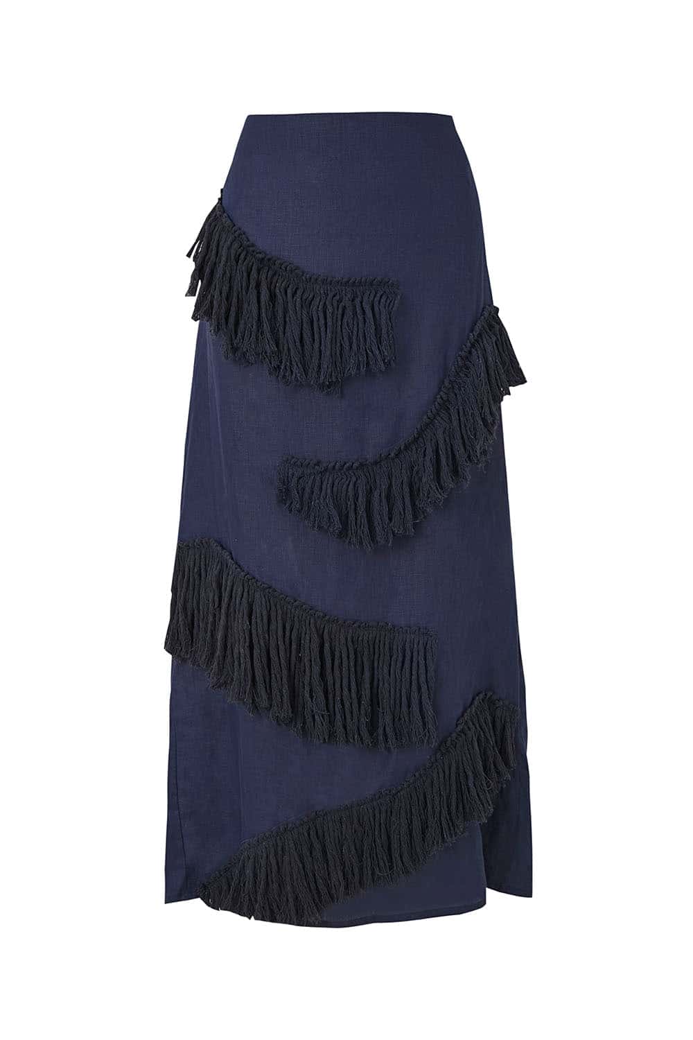 Falda Arabela Bordada Azul Navy - miniatura 2