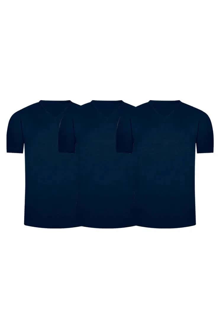 Camiseta cuello V (Pack X3)(2850)