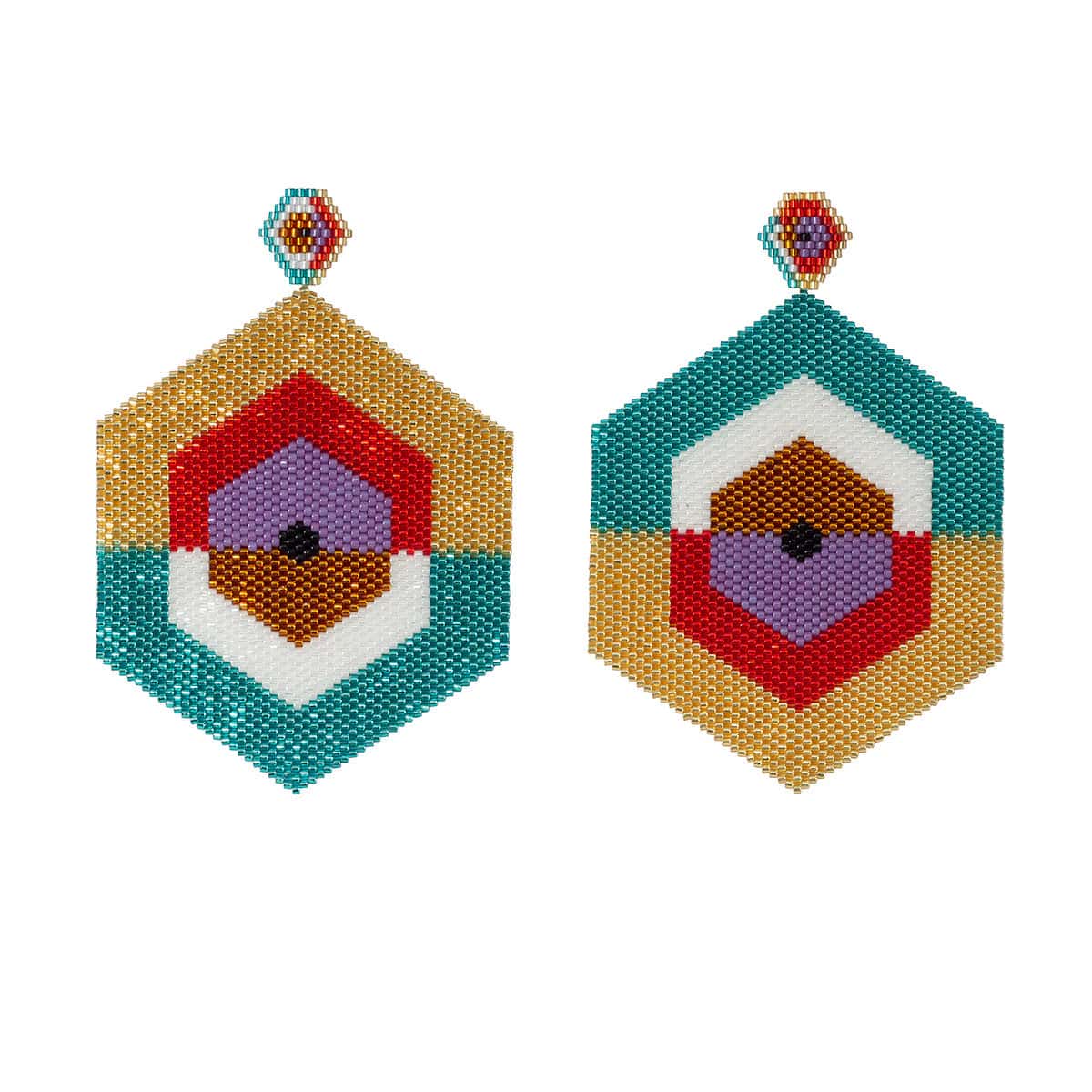 Aretes King Espejo Princesa del Atardecer