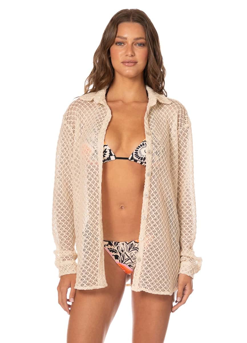 Maaji Monochrome Bloom Lunia Long Shirt