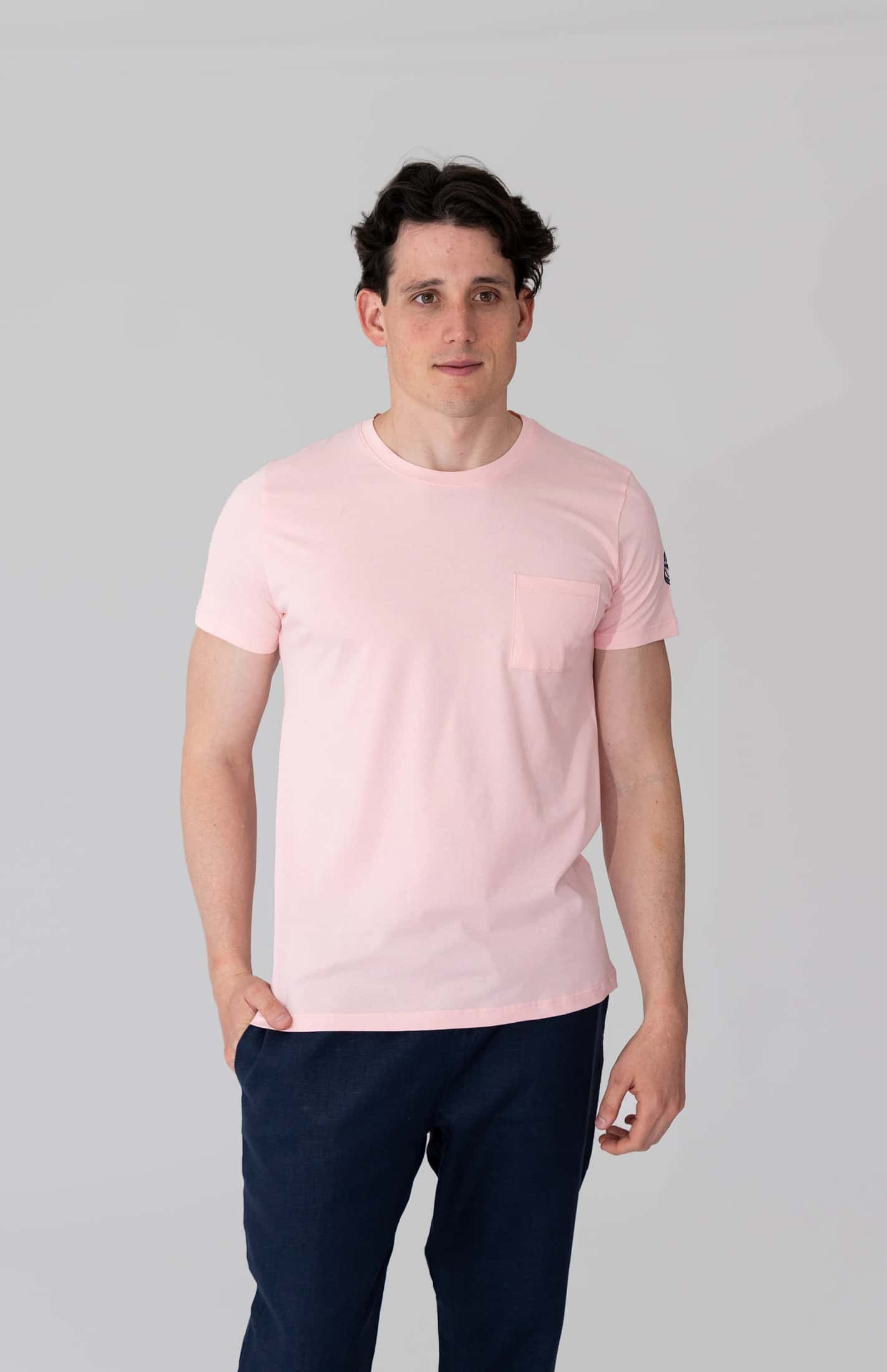 Camisetas 100% Algodón Con Bolsillo