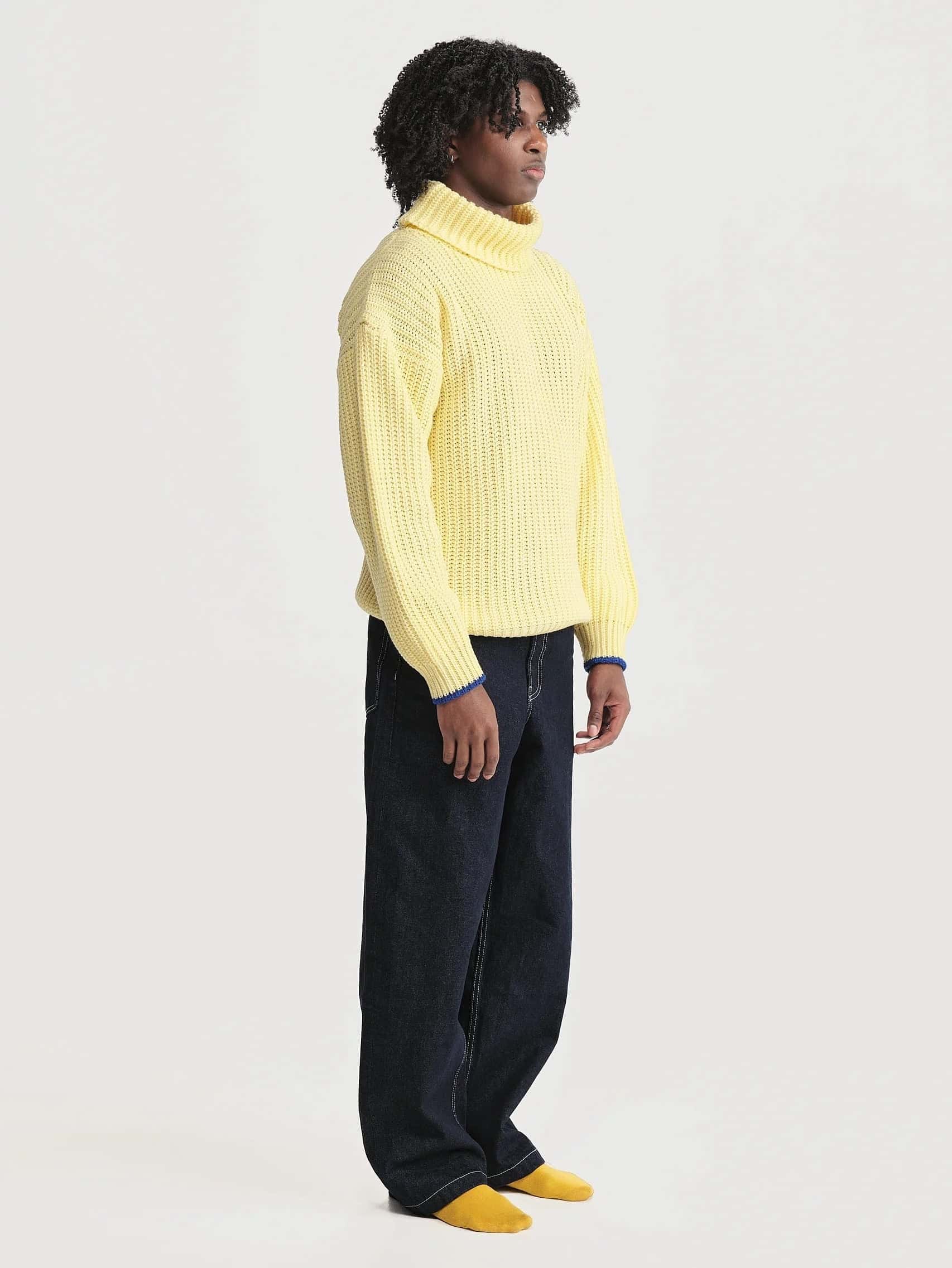 Saco Cuello Tortuga Inglés Marrón/Negro Hombre - miniatura 3