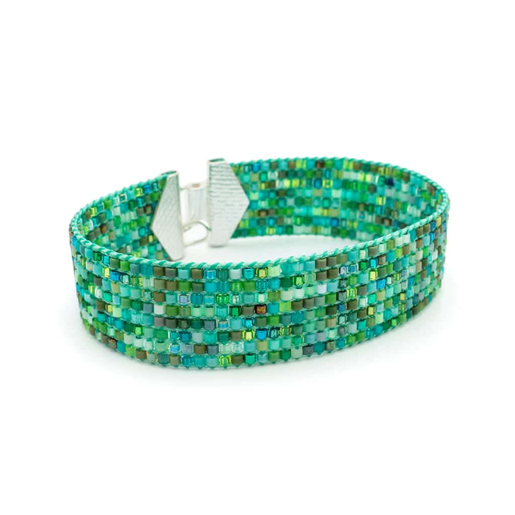 PULSERA TSUNAMI TONOS VERDES Y AZULES