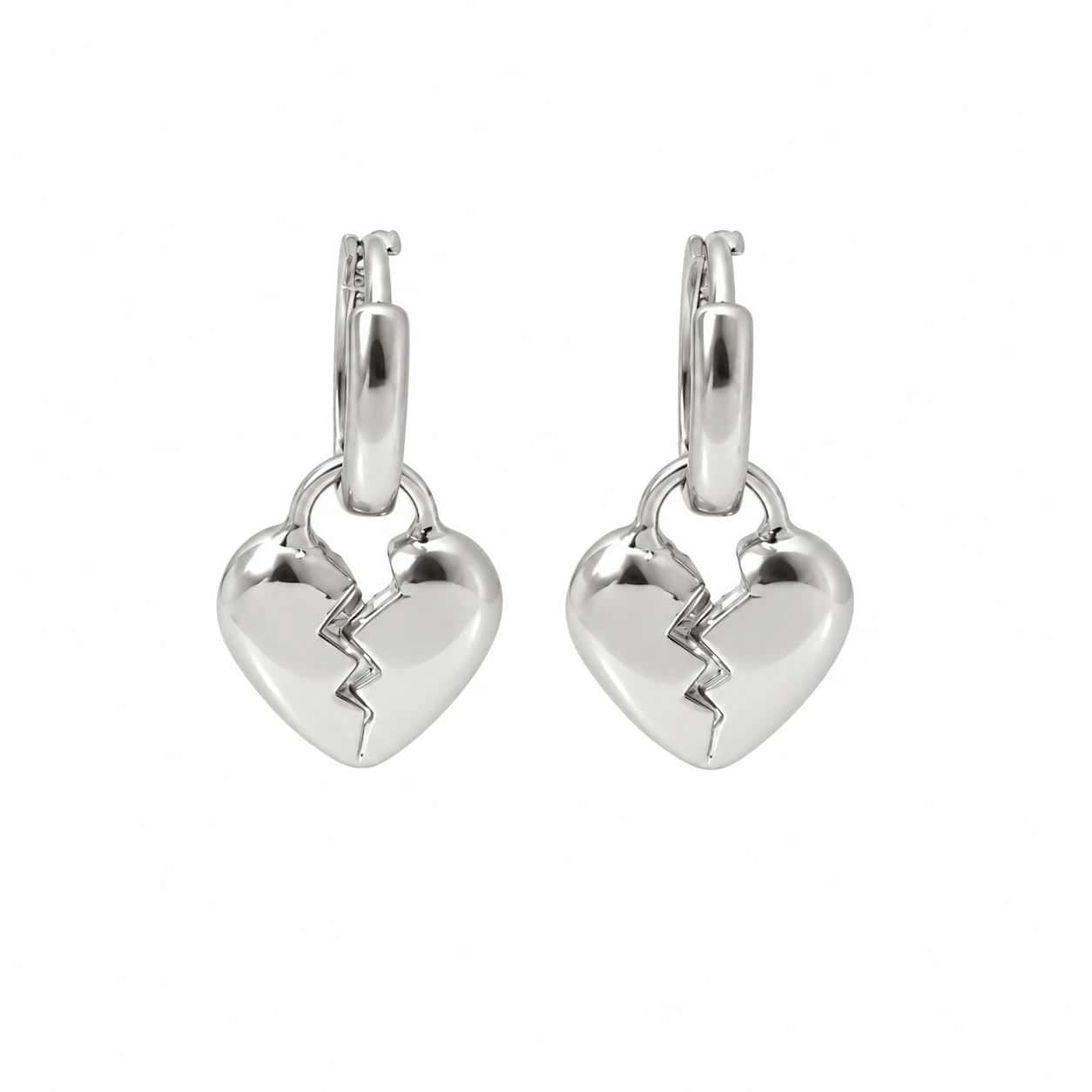 Candongas HeartBreak Plata - miniatura 1
