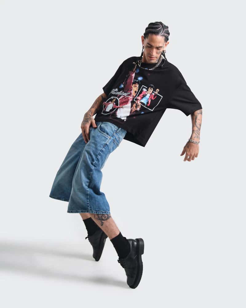 Camiseta Negra Boxy King of Pop - miniatura 2
