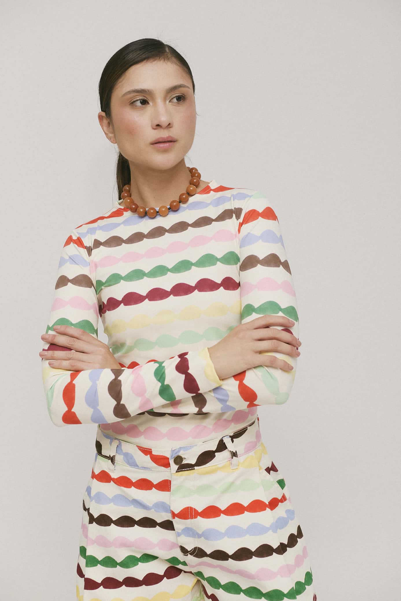 Buzo Flo Glaseado Arcoiris