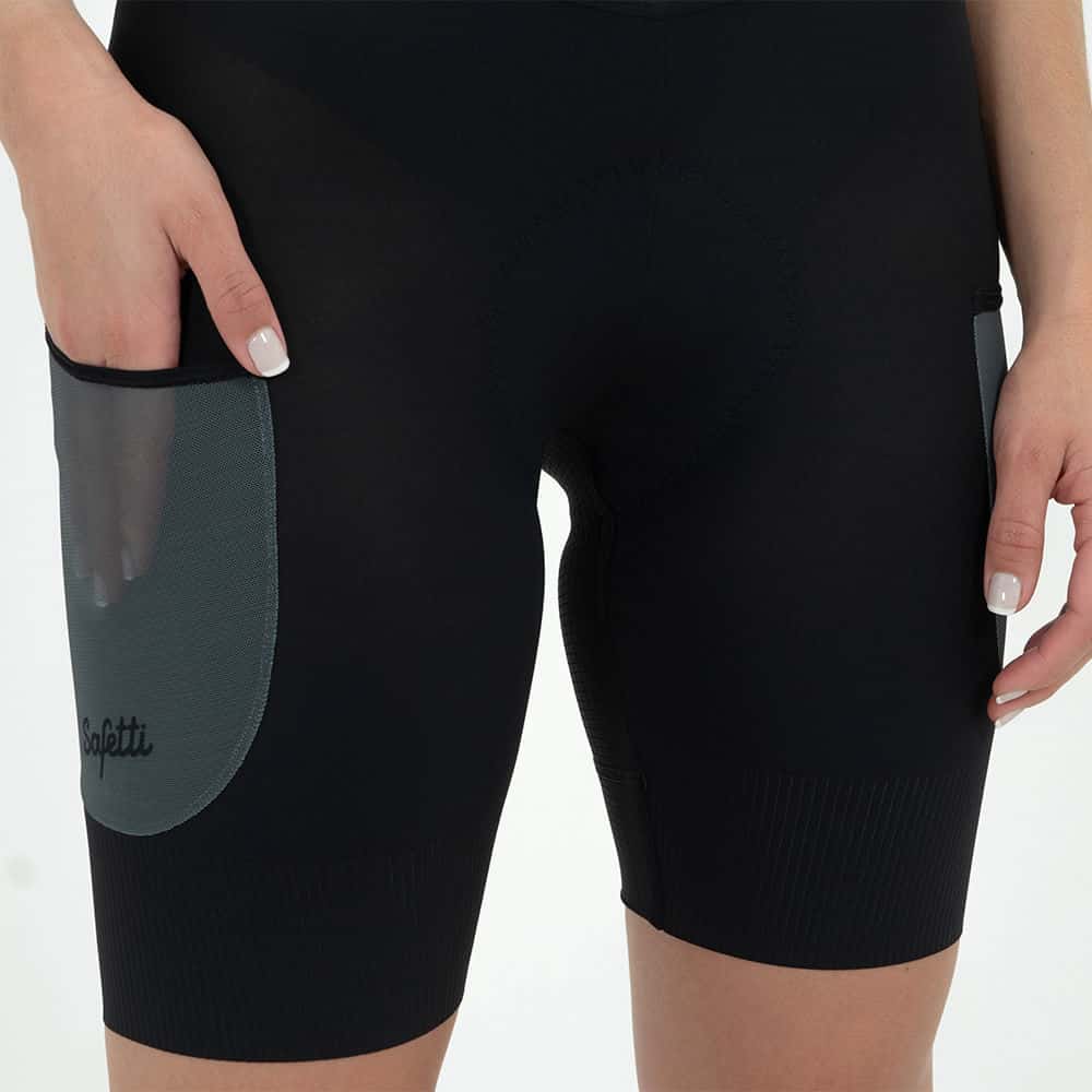 PANTALONETA CICLISMO EVANS CARGO GRIGIO PARA MUJER - miniatura 3