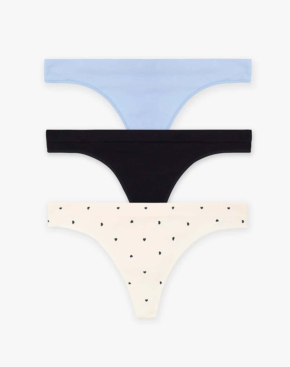 3 pantys brasilero seamless tiro medio surtido mujer