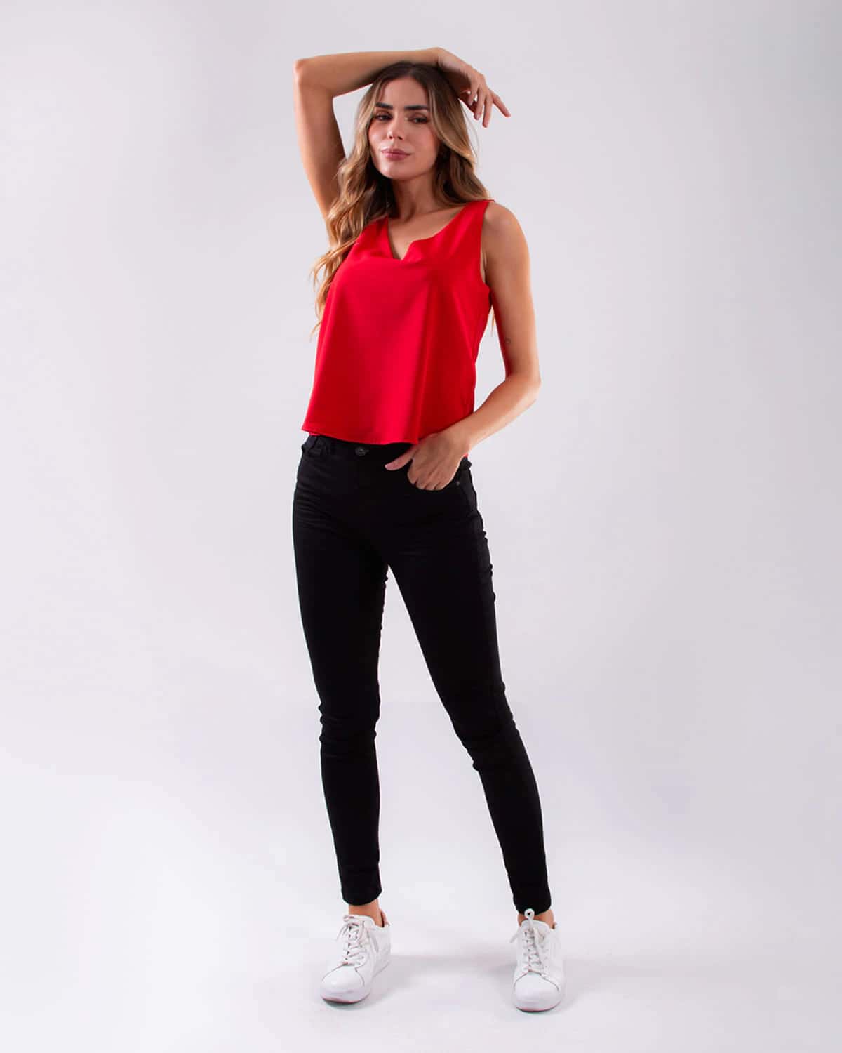 Blusa roja para mujer