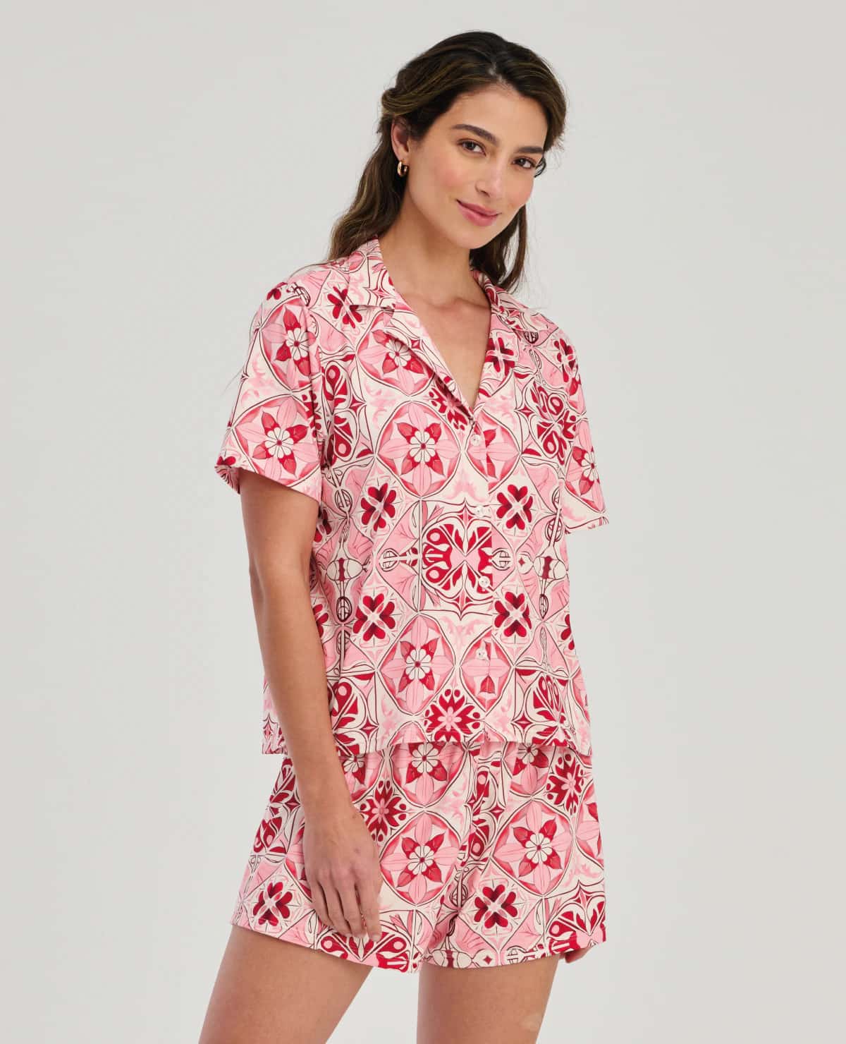 Pijama de Short | Camisa de Botones - miniatura 2