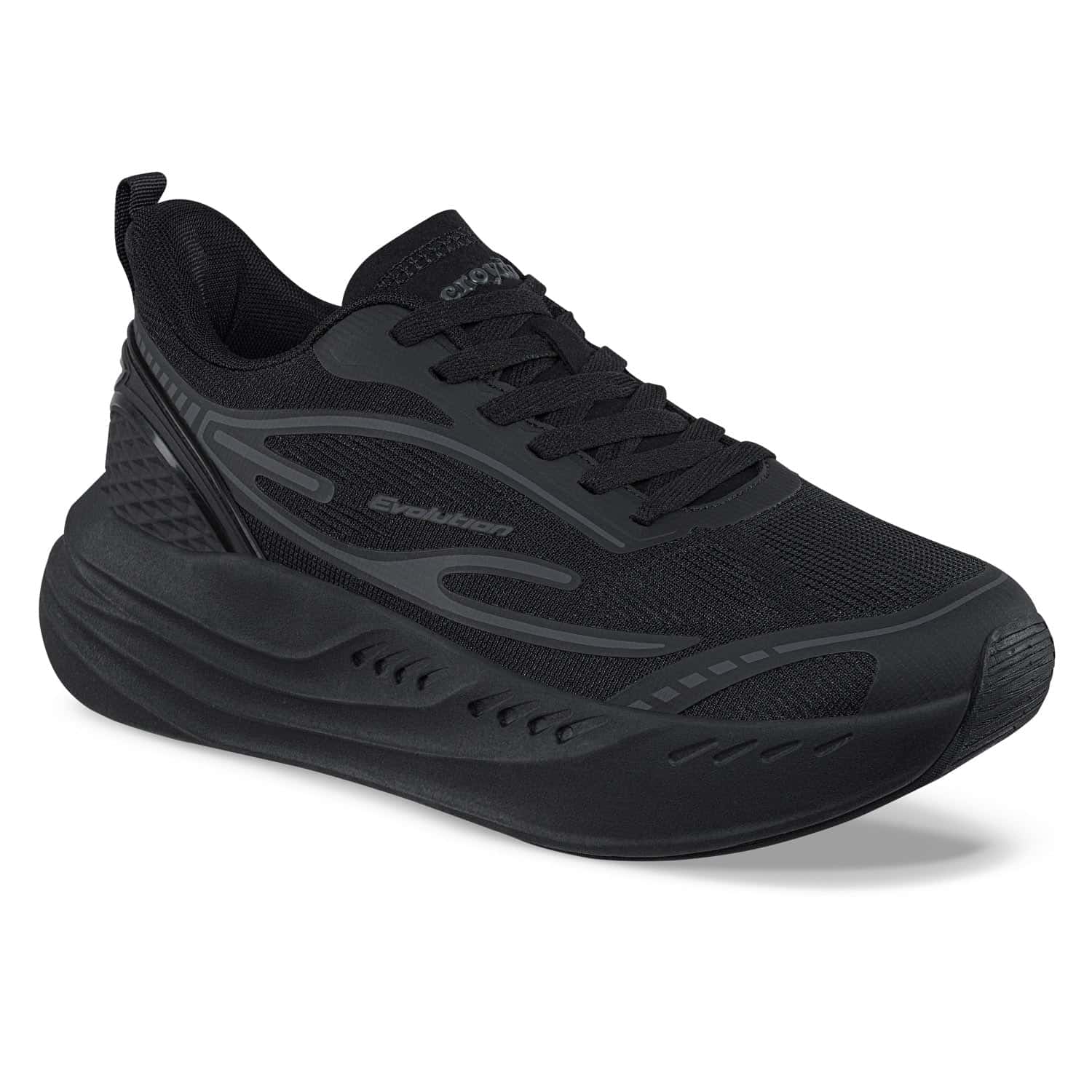 Tenis Running Ziroc Negro-Negro Croydon Para Hombre