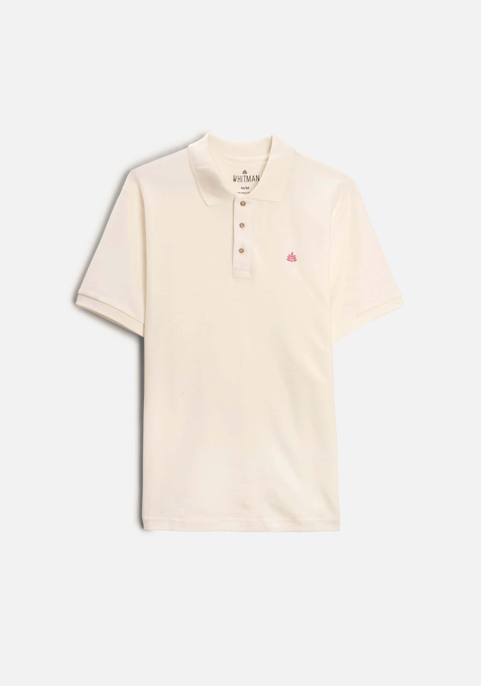 Camiseta Polo H Unicolor L-Fuc Marfil.