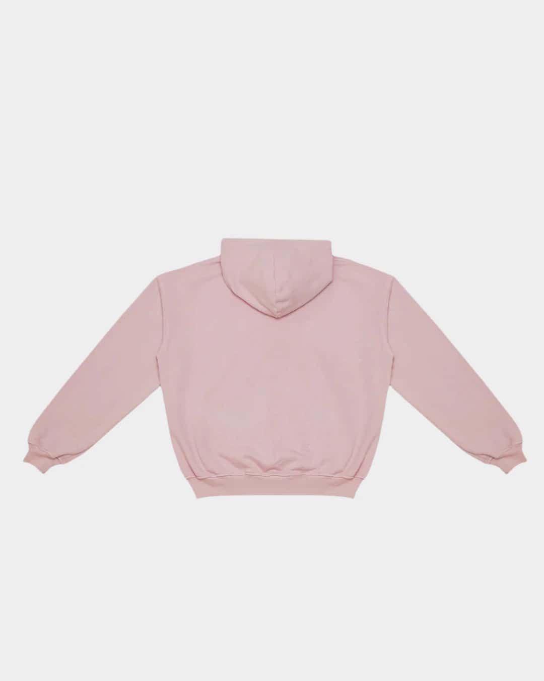 HOODIE BLOCK ROJO SOBRE ROSA BOXY FIT - miniatura 2