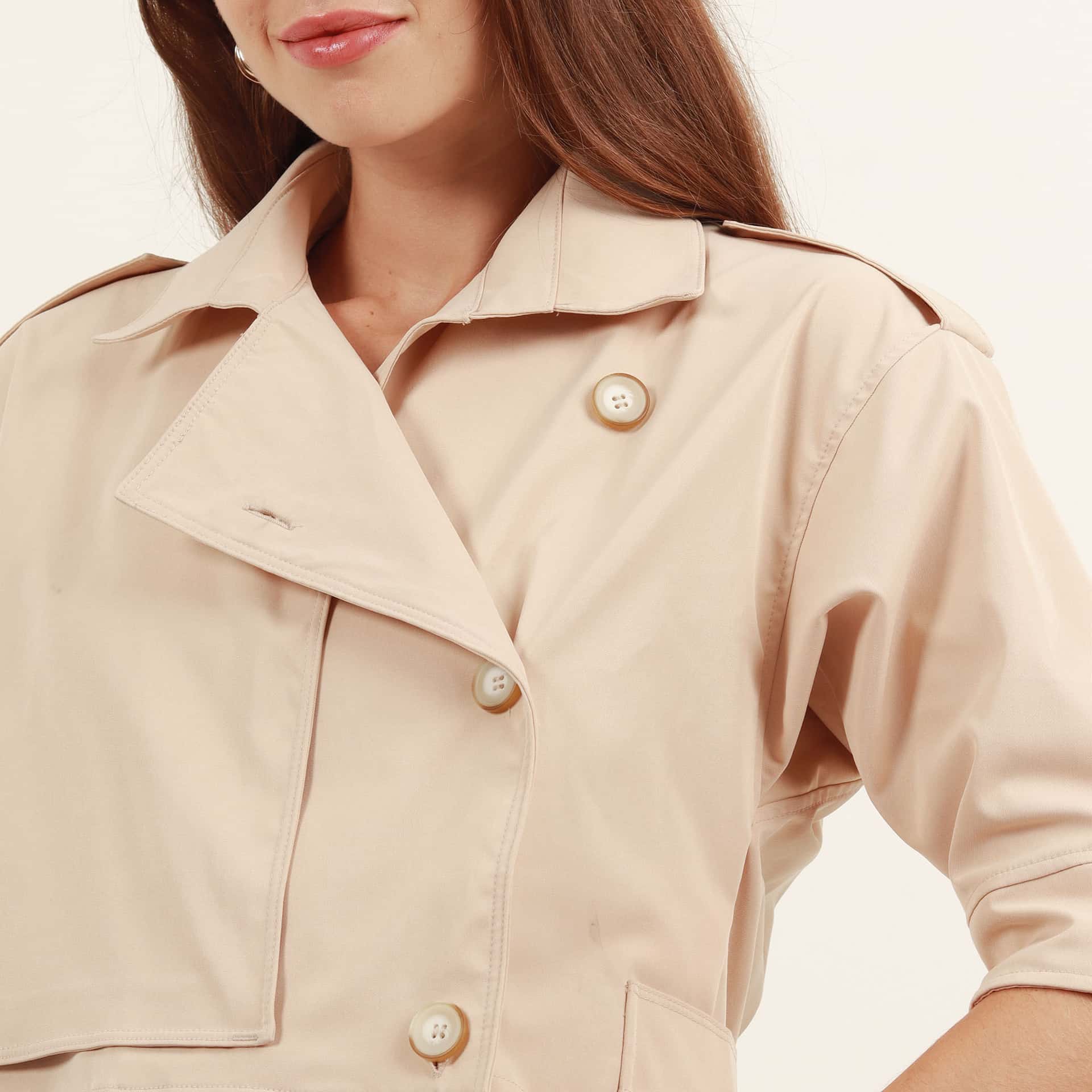 Blusa Cuello Solapa Manga 3Cuartos - miniatura 2