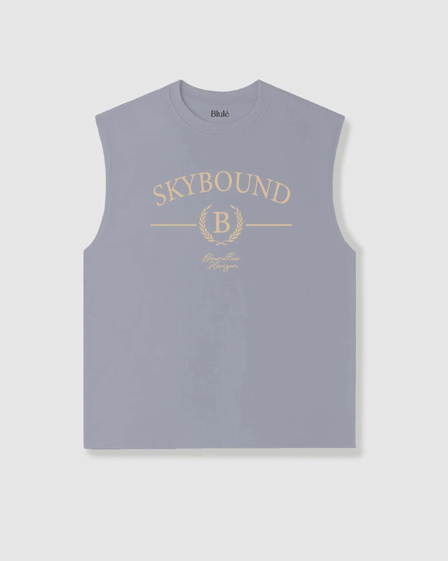 Oversized Sleeveless Skybound Grey