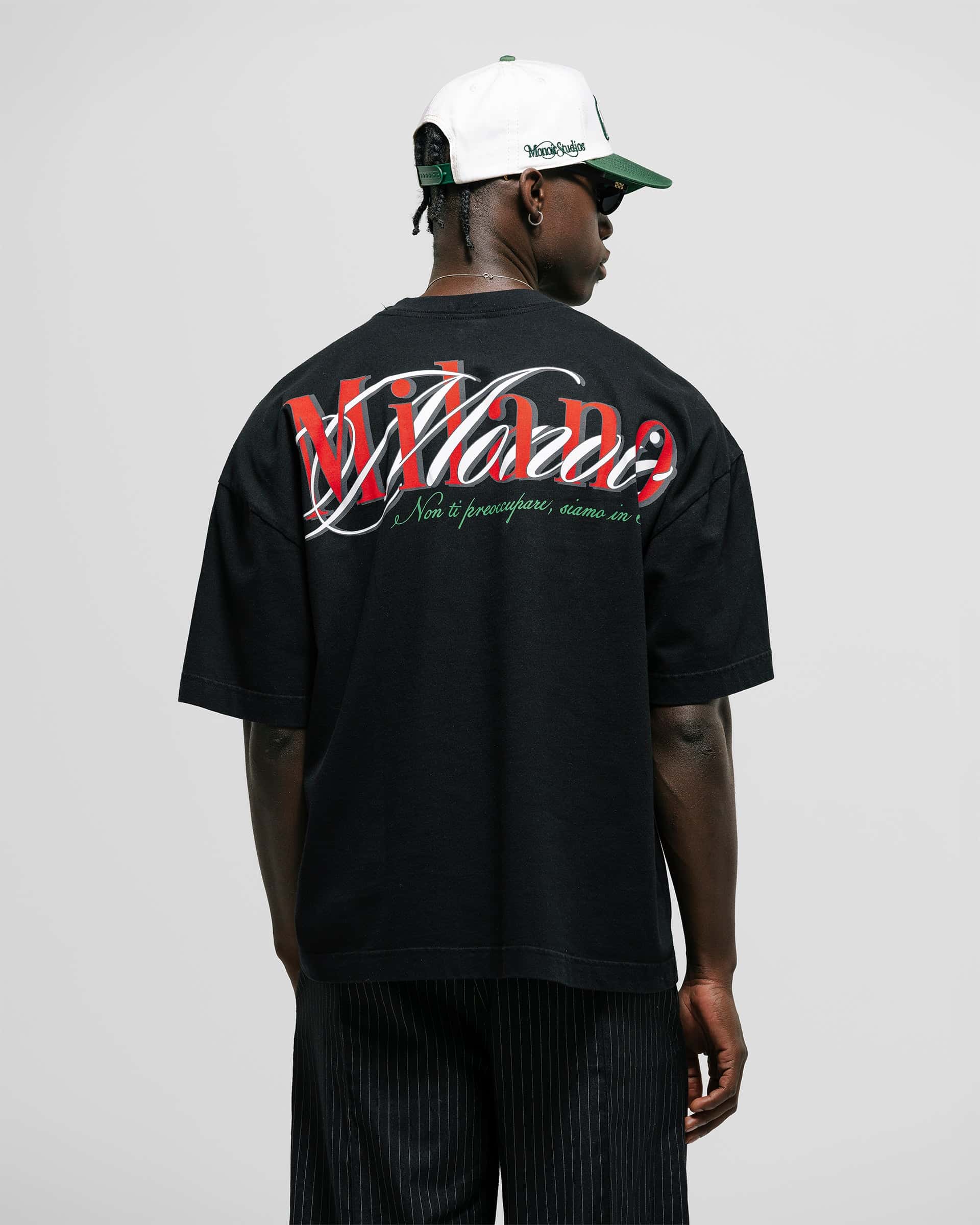 Camiseta Boxy fit Milano - Negro Oscuro - miniatura 2