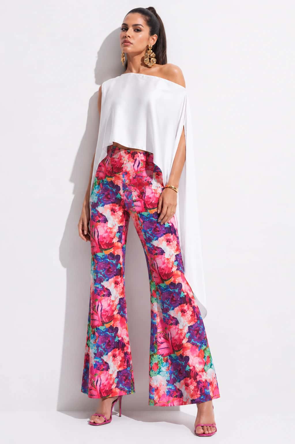 Pantalón Kristal Morado Estampado - miniatura 1