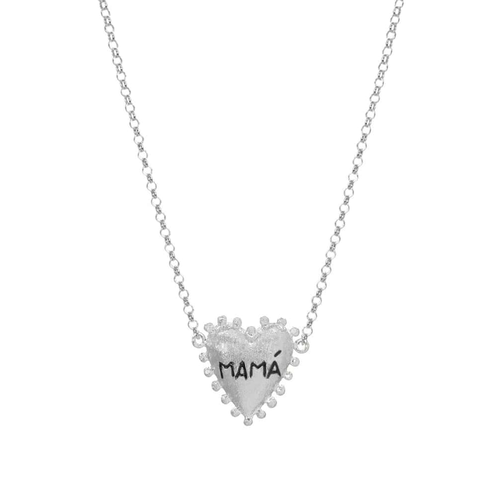 PreOrder Cadena I Heart You Mamá Plata