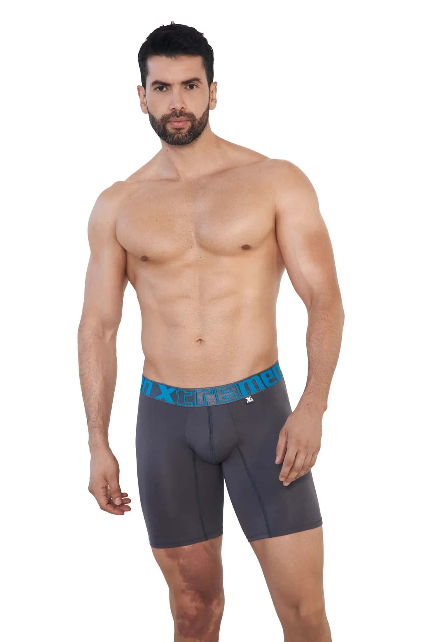 BOXER MICROFIBRA FONDO ENTERO  GRIS OSCURO