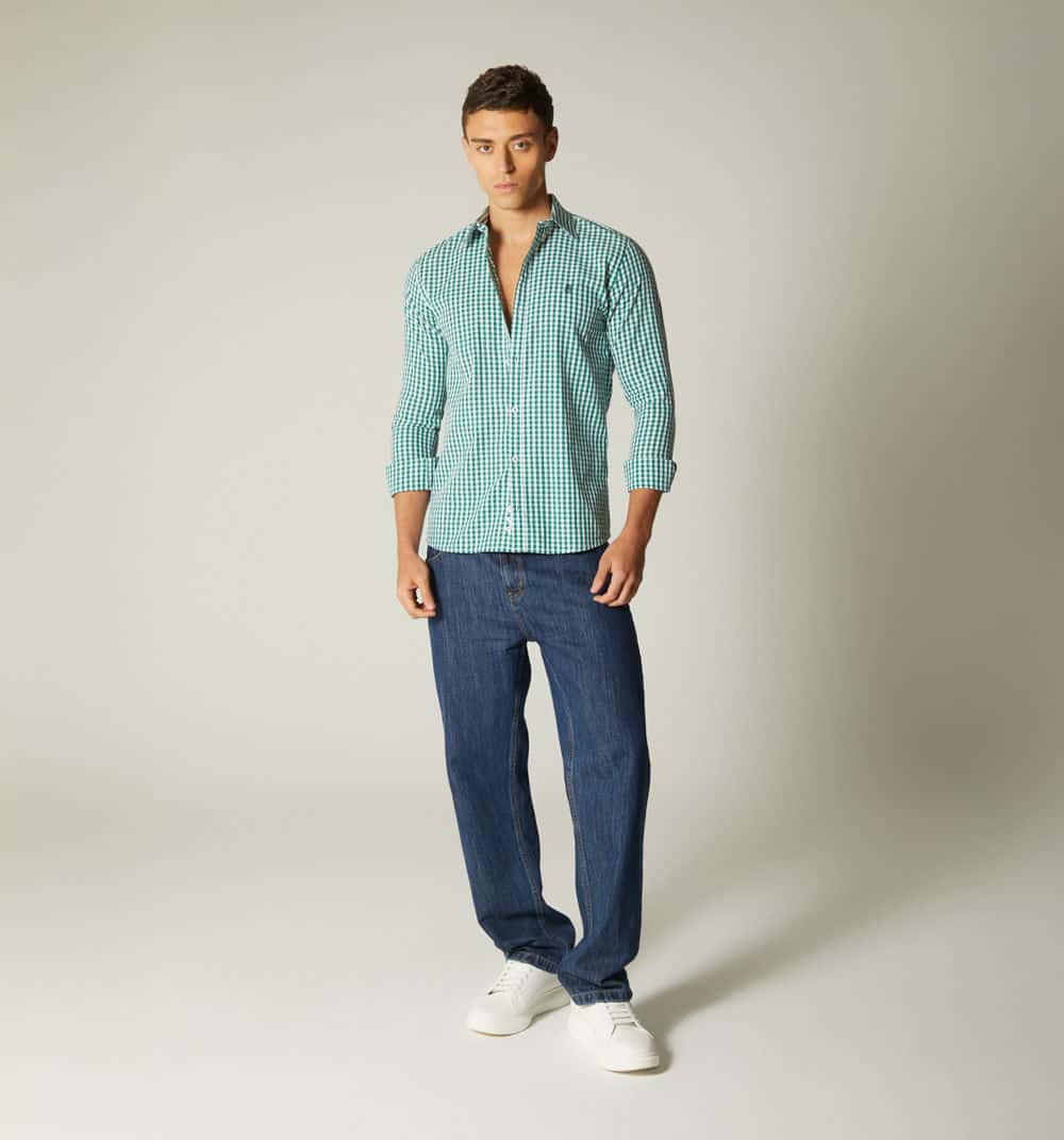 Camisa para hombre de cuadros