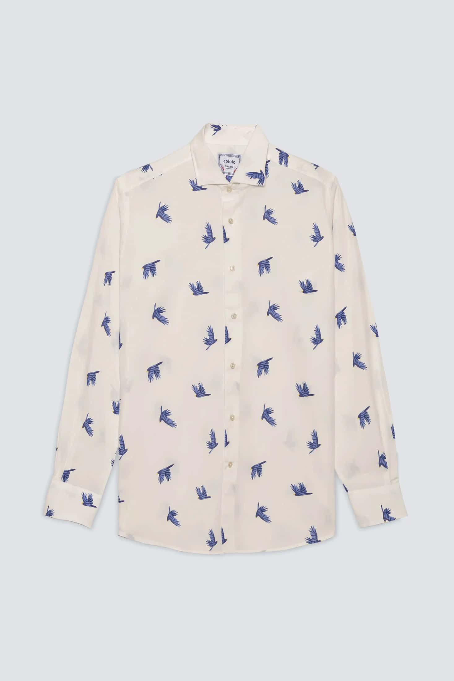 Men's cotton shirt white prosperita